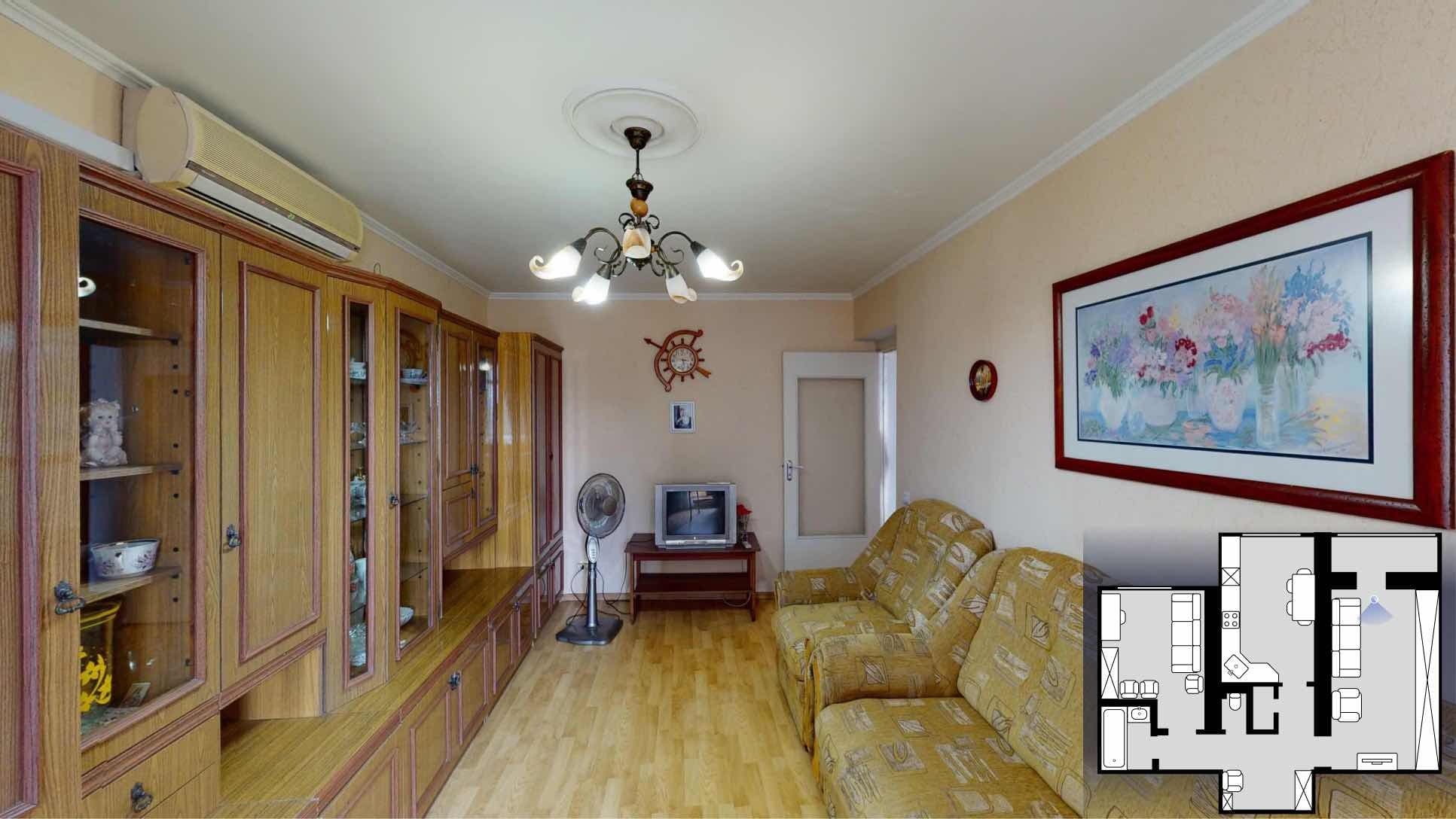 Apartament in sectorul Poşta Veche 48 m2